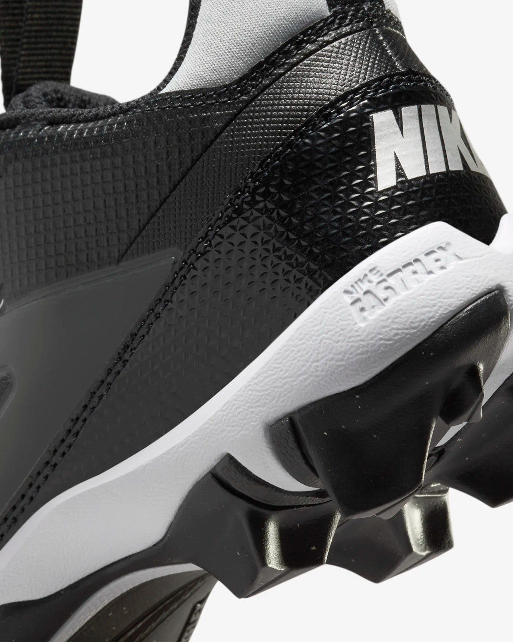 Nike Big Kids Alpha Menace 4 Shark Football Cleats - Black/Light Smoke Grey/Metallic Silver/White