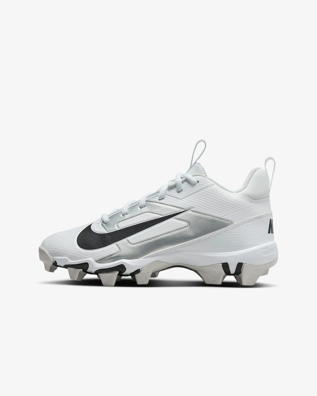 Nike Big Kids Alpha Menace 4 Shark Football Cleats - White/Metallic Silver/Photon Dust/Black
