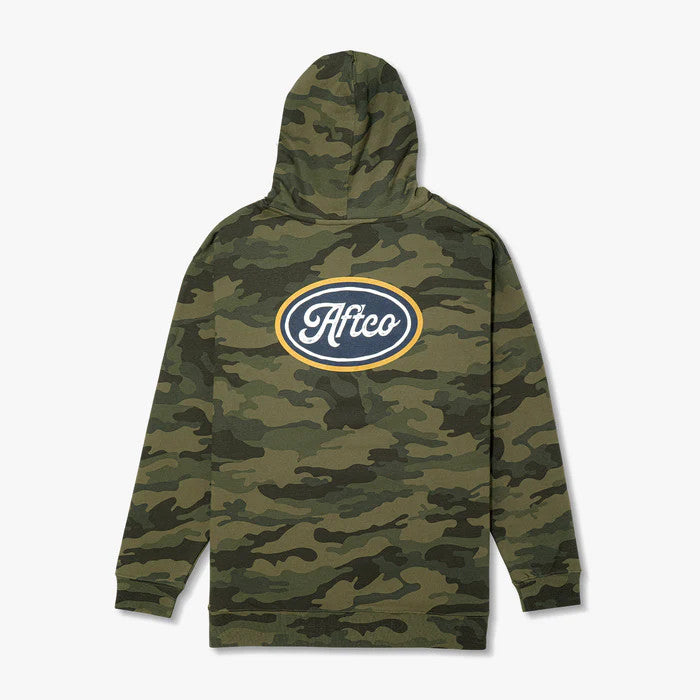 Aftco Men's Powerboat Pullover Hoodie - Forest Camo