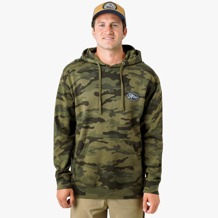 Aftco Men's Powerboat Pullover Hoodie - Forest Camo