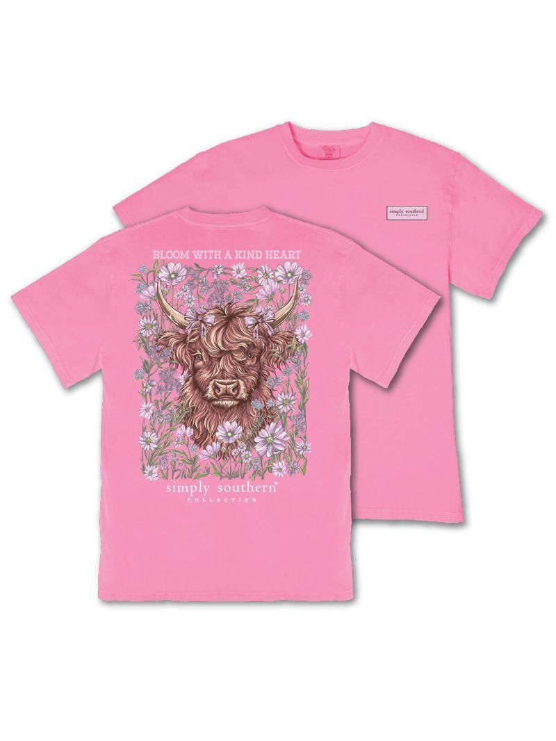 Simply Southern Women's Bloom Tee - Blushberry