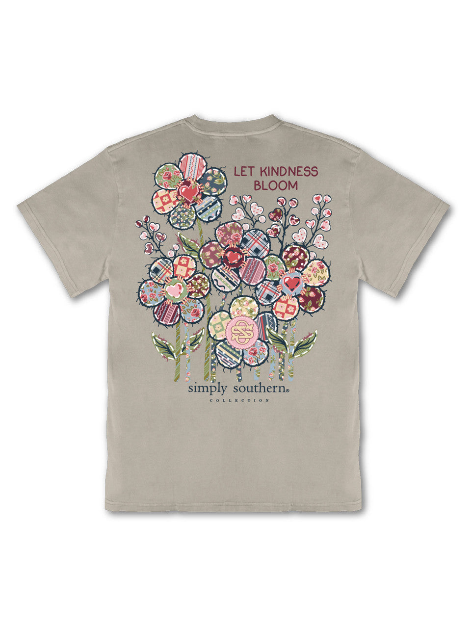 Simply Southern Women's Let Kindness Bloom Tee - Birch