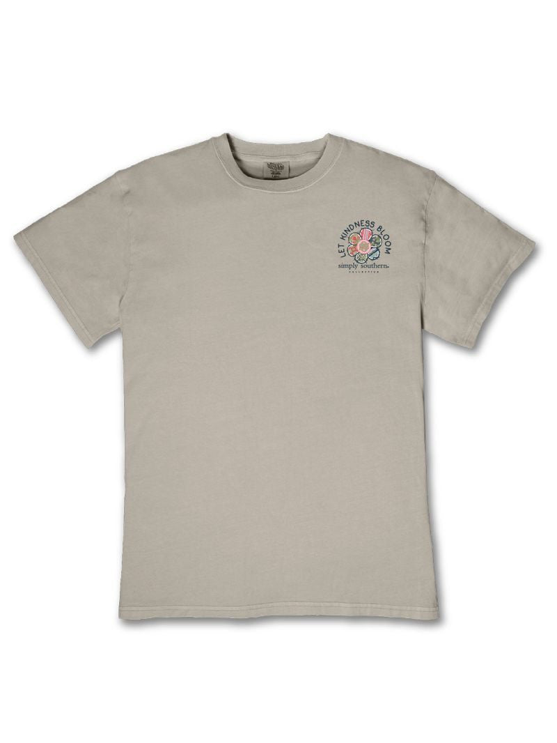 Simply Southern Women's Let Kindness Bloom Tee - Birch
