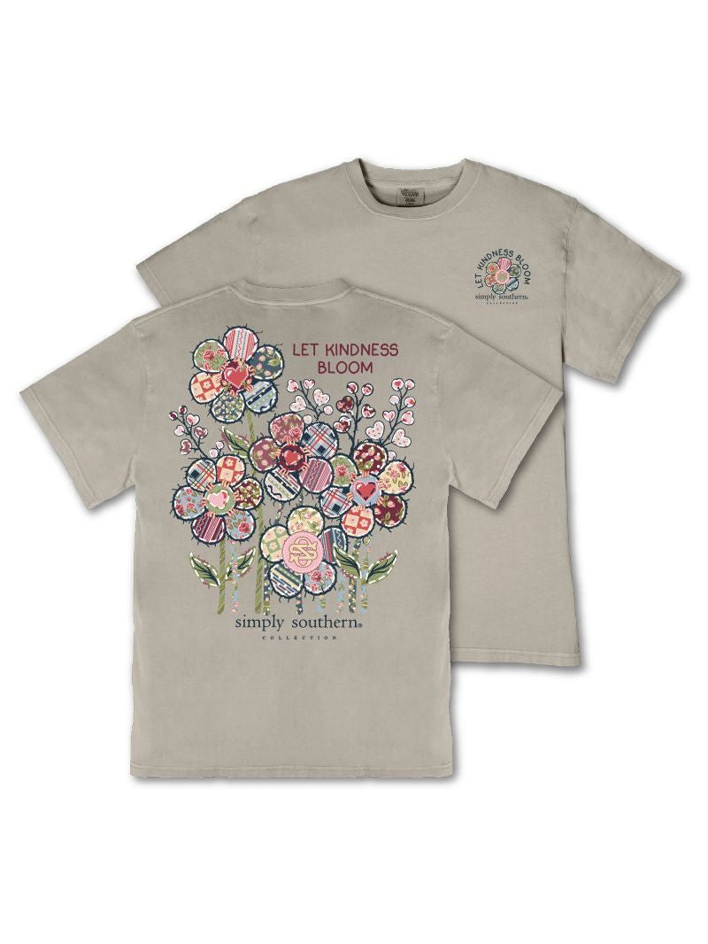 Simply Southern Women's Let Kindness Bloom Tee - Birch