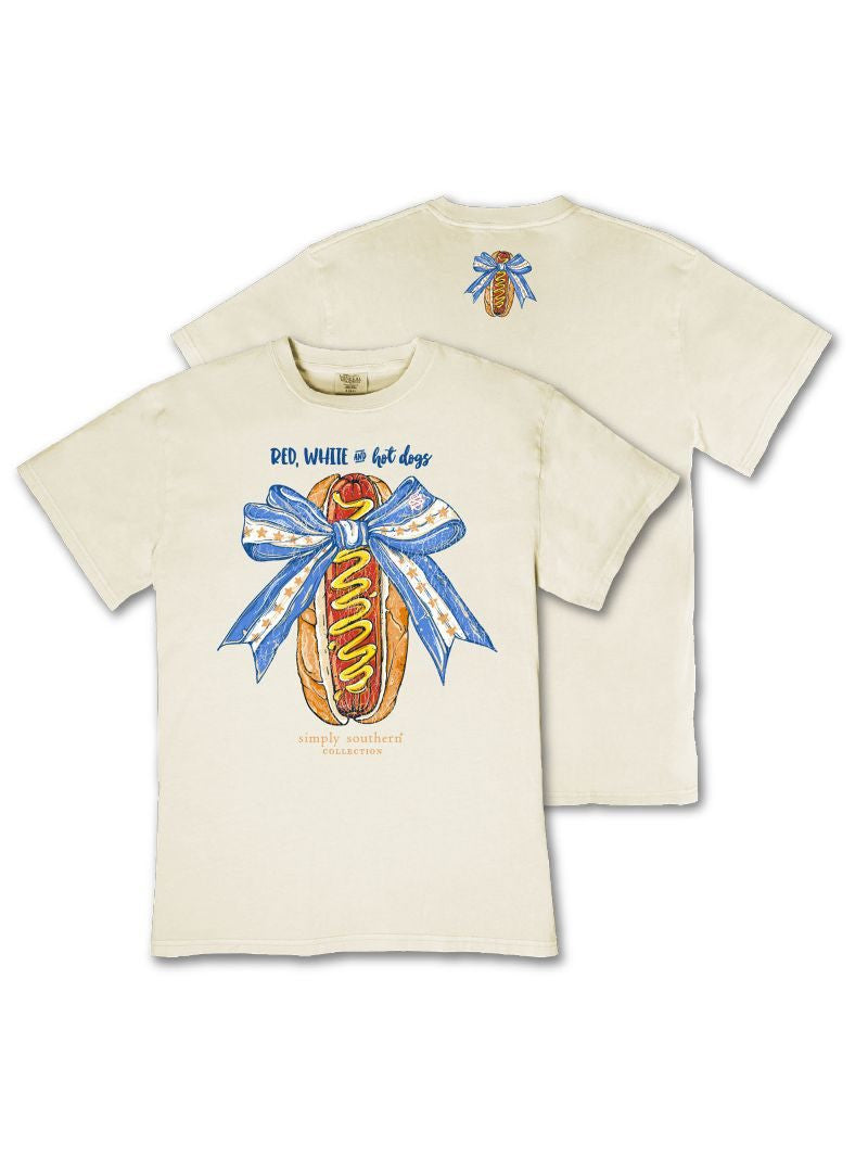 Simply Southern Youth Mineral Wash Dog Tee - Bone
