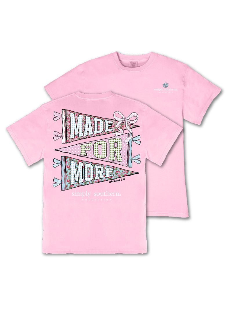 Simply Southern Youth Made For More Tee - Blushberry