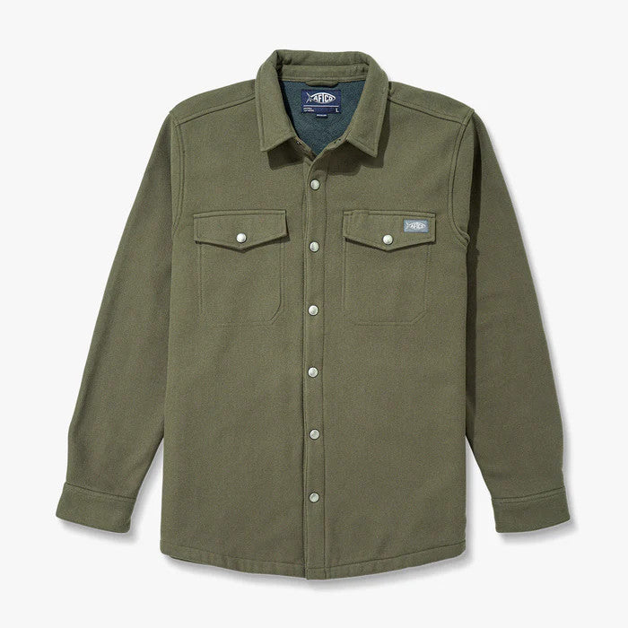 Aftco Men's Stout Shacket - Chocolate Chip