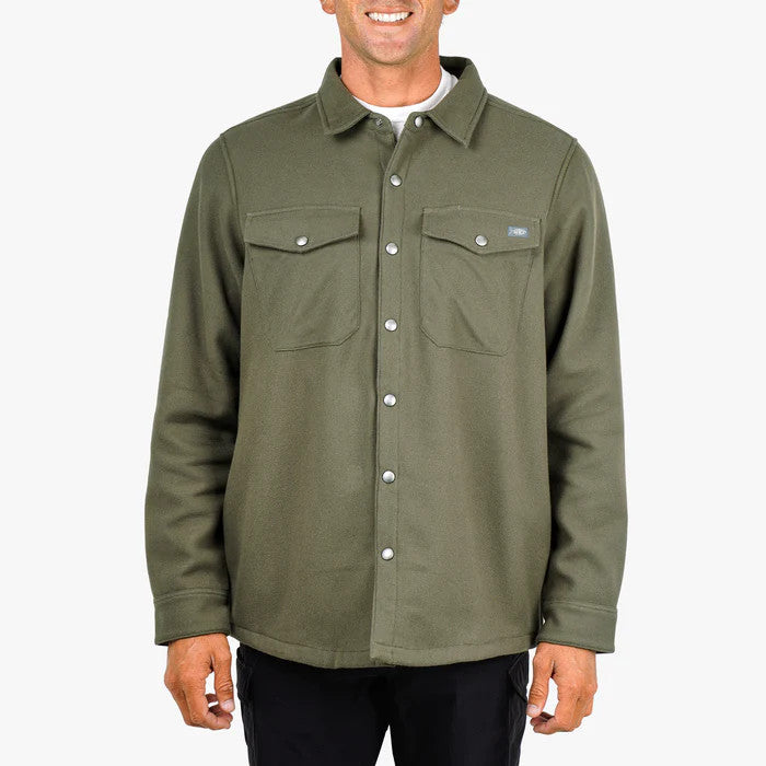 Aftco Men's Stout Shacket - Chocolate Chip