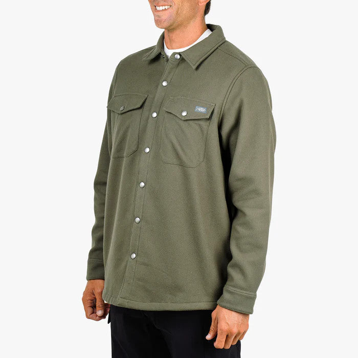 Aftco Men's Stout Shacket - Chocolate Chip
