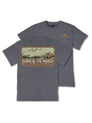 Simply Southern Men's Down in the Marsh Tee - Graphite