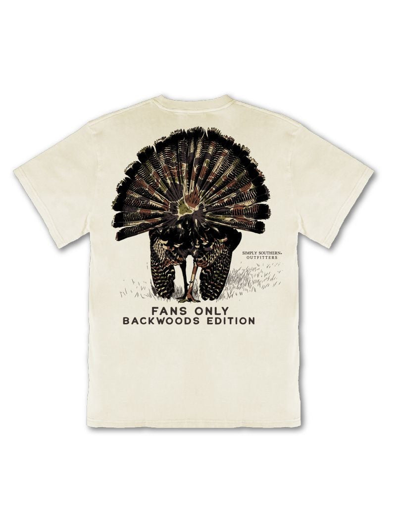 Simply Southern Men's Fans Only Tee - Bone