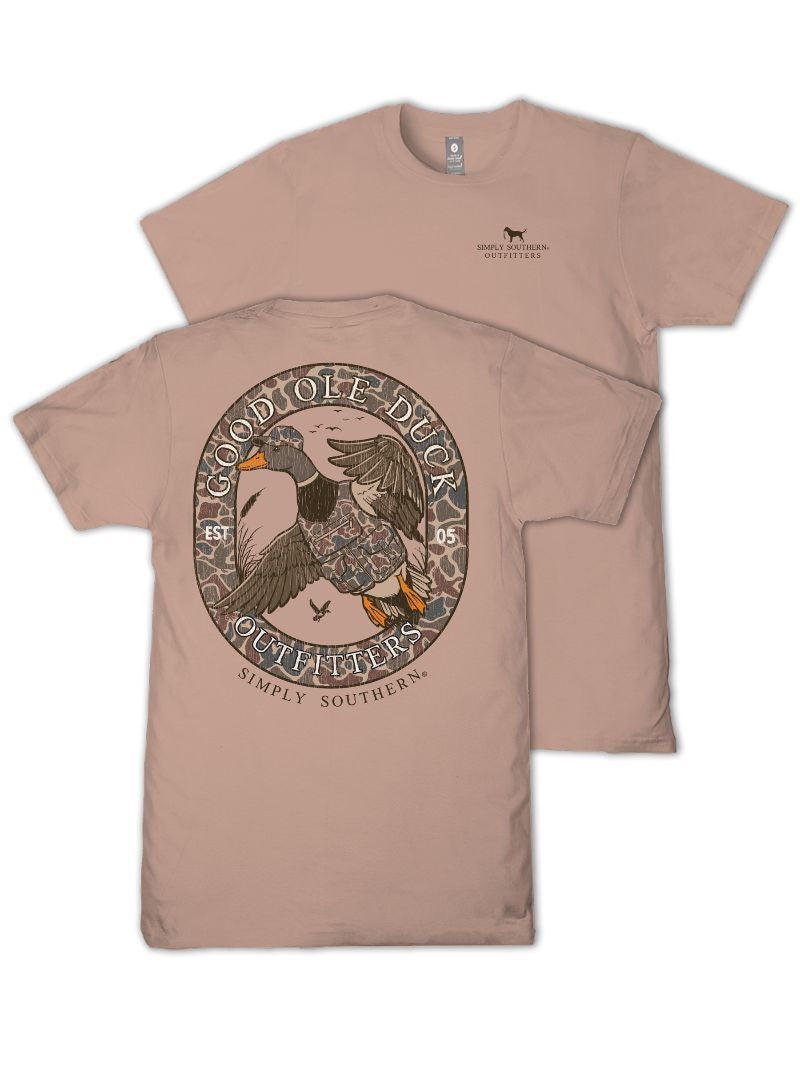 Simply Southern Men's Good Ole Duck Tee - Mahogany