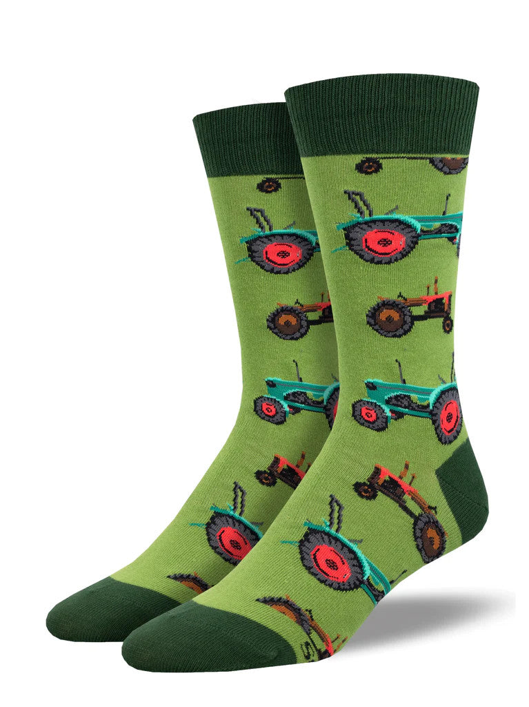 Socksmith Mens Green Tractor Socks