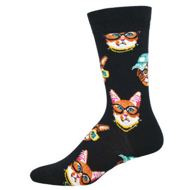 Socksmith Women's One Cool Cat - Black