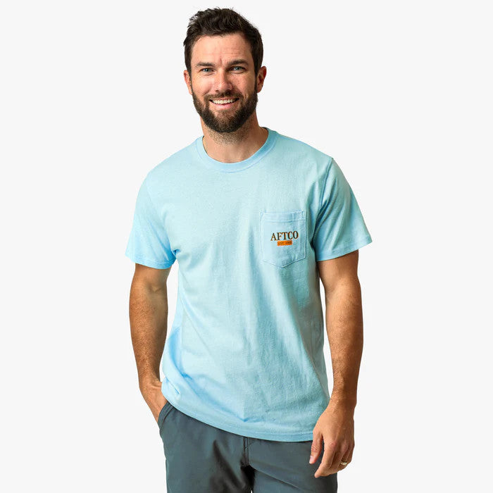 Aftco Men's Reflection Tee - Clearwater