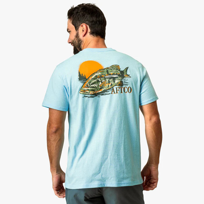 Aftco Men's Reflection Tee - Clearwater