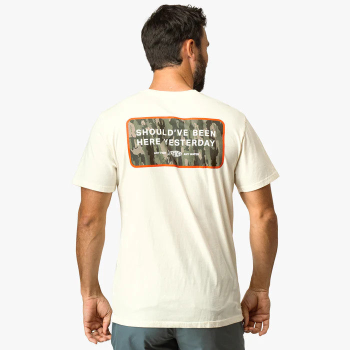 Aftco Men's Yesterday Tee - Cream