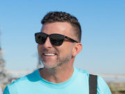 Rheos Mutiny Floating Polarized Sunglasses Gunmetal Smoke Lens