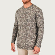 Marsh Wear Men's Buxton Performance Crew - Dark Green Mallard Camo