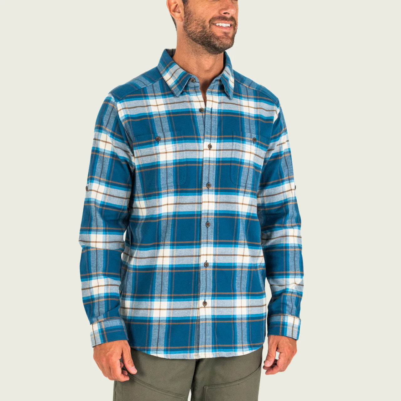 Marsh Wear Men's Teal Westerly Flannel Shirt