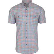 Drake Frat Tattersall Short Sleeve - Marina Blue