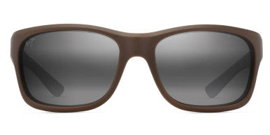 Maui Jim ‘Ano Nui Polarized Sunglasses — Matte Solid Brown / Brown Camo