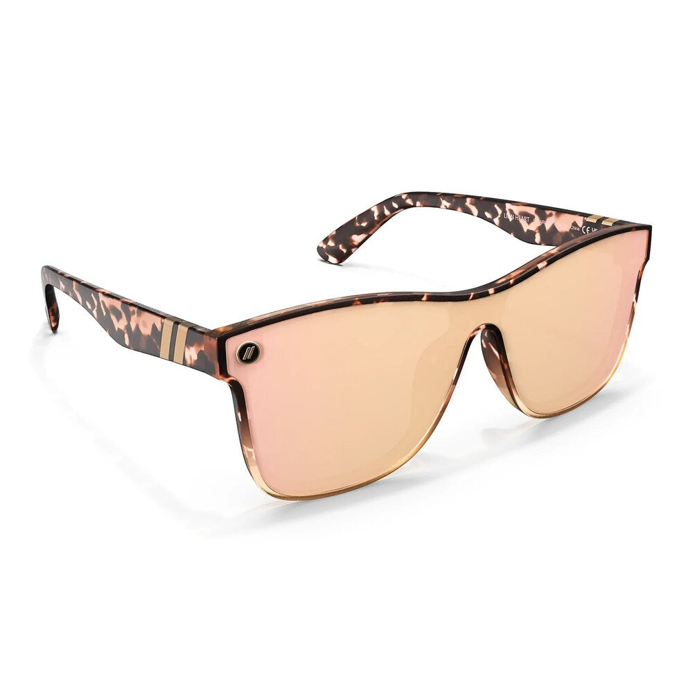 Blenders Millenia X2 Polarized Sunglasses – Lion Heart/Matte Crystal Peach Tortoise/Champagne Mirror