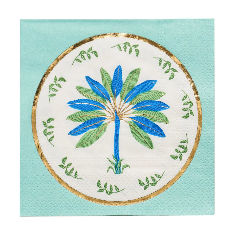 Sophistiplate Preppy Palm Cocktail Napkins - 20 Pack
