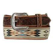 M&F Western Men's 3D Woven Southwest Inlay Belt