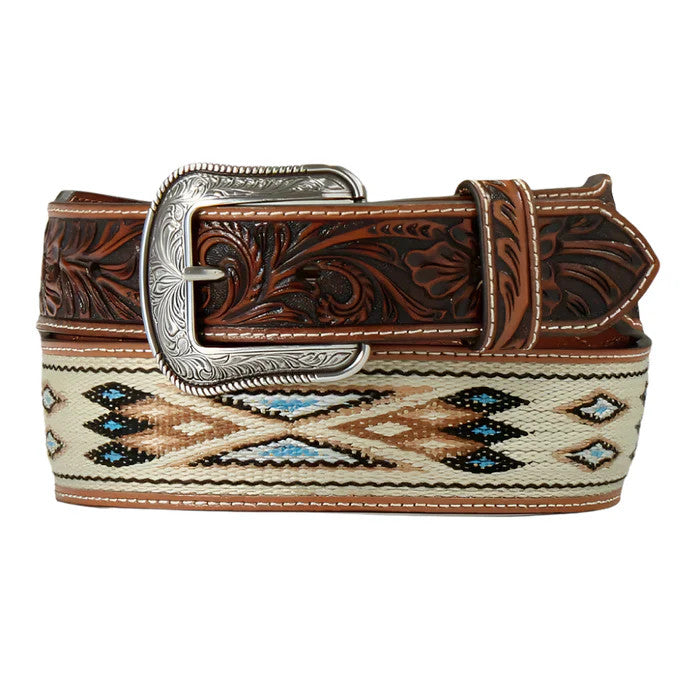 M&F Western Men's 3D Woven Southwest Inlay Belt