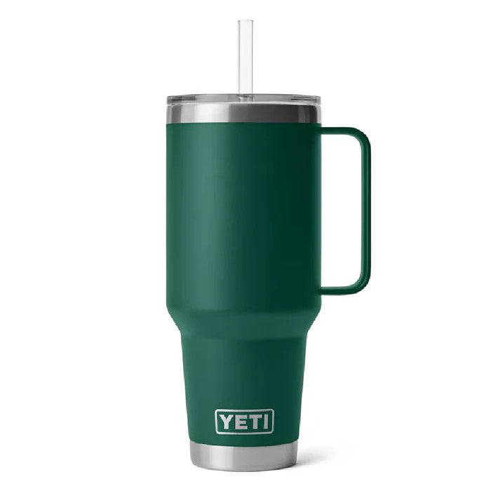 Yeti Rambler 42oz Straw Mug -Black Forest Green