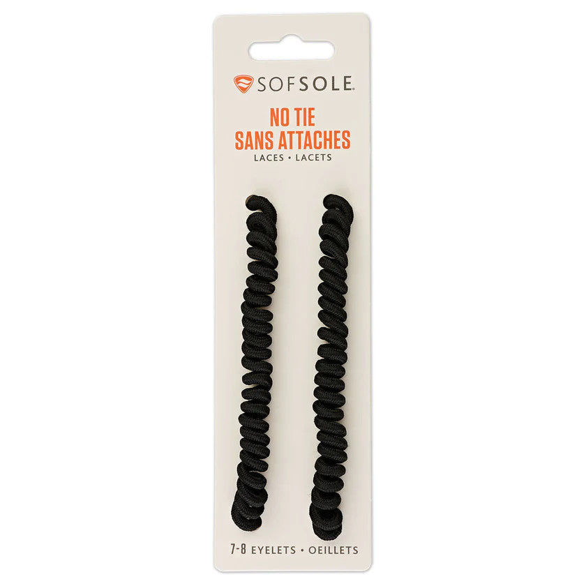 Sof Sole No Tie Laces - Black