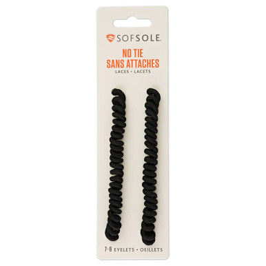 Sof Sole No Tie Laces - Black