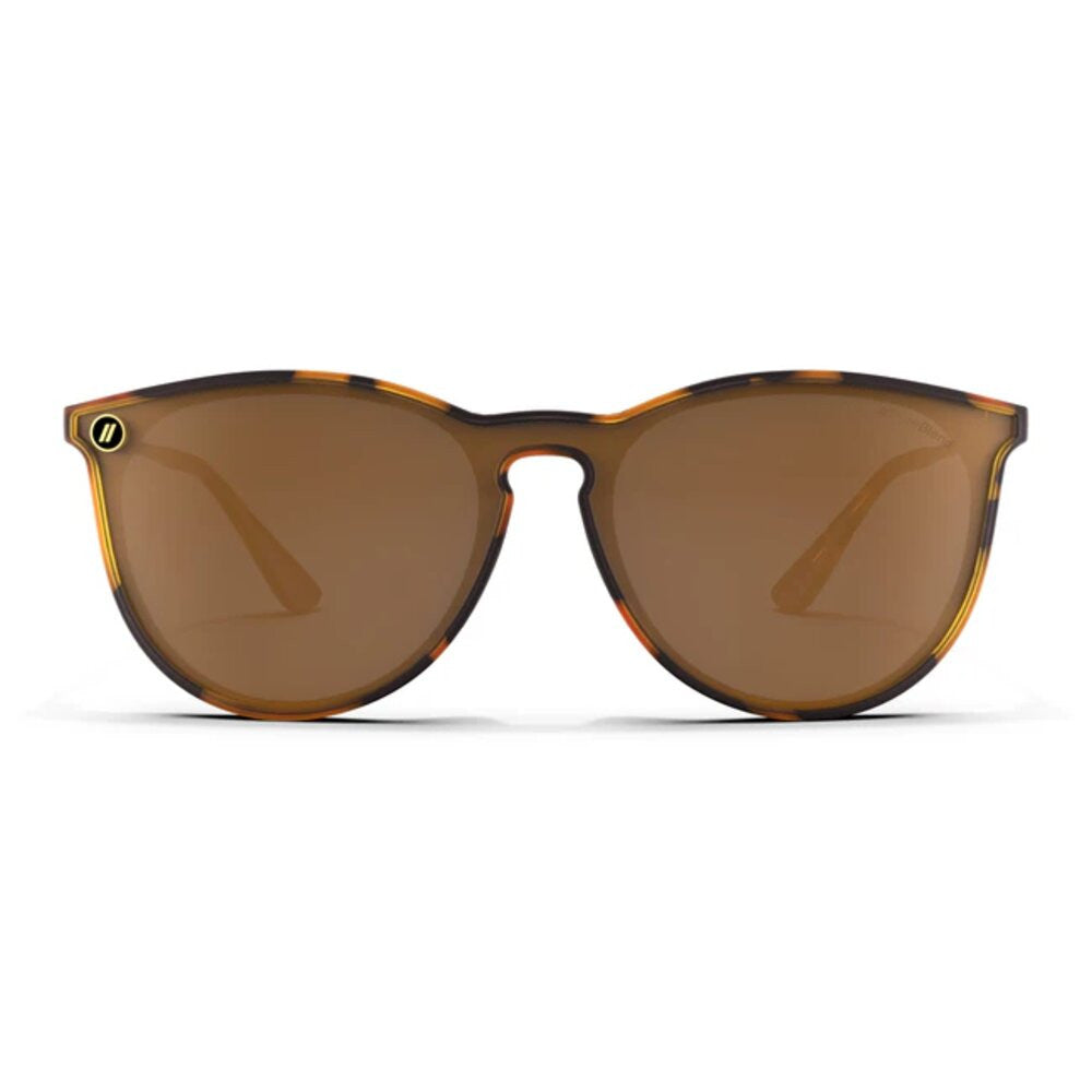 Blenders North Park X2 Polarized Sunglasses – Brandy Night - Matte Brown Tortoise Frame/Amber