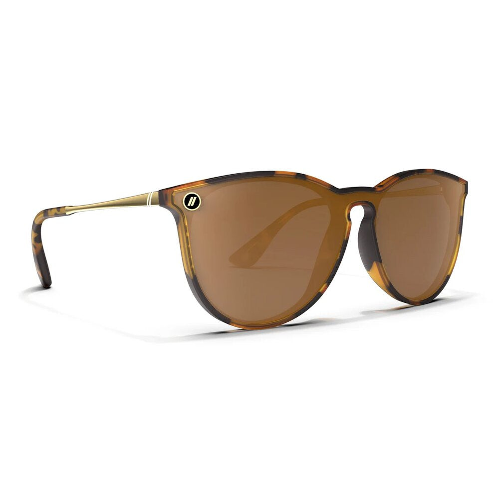 Blenders North Park X2 Polarized Sunglasses – Brandy Night - Matte Brown Tortoise Frame/Amber