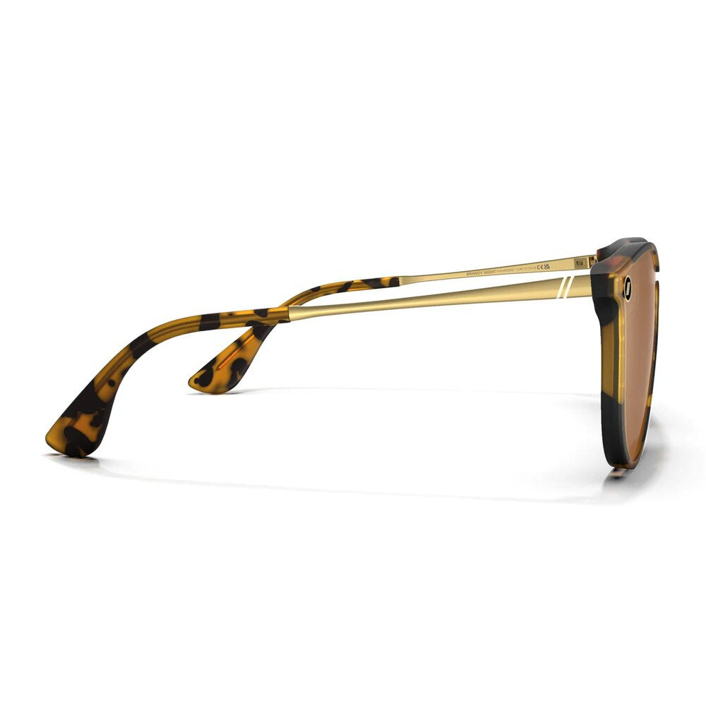 Blenders North Park X2 Polarized Sunglasses – Brandy Night - Matte Brown Tortoise Frame/Amber