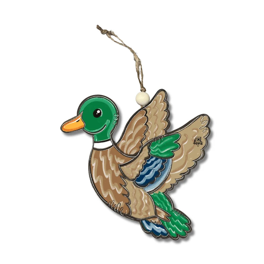 DK Designs Flying Mallard Ornament