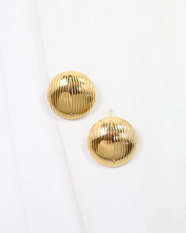 Caroline Hill Draw the Line Earring Gold