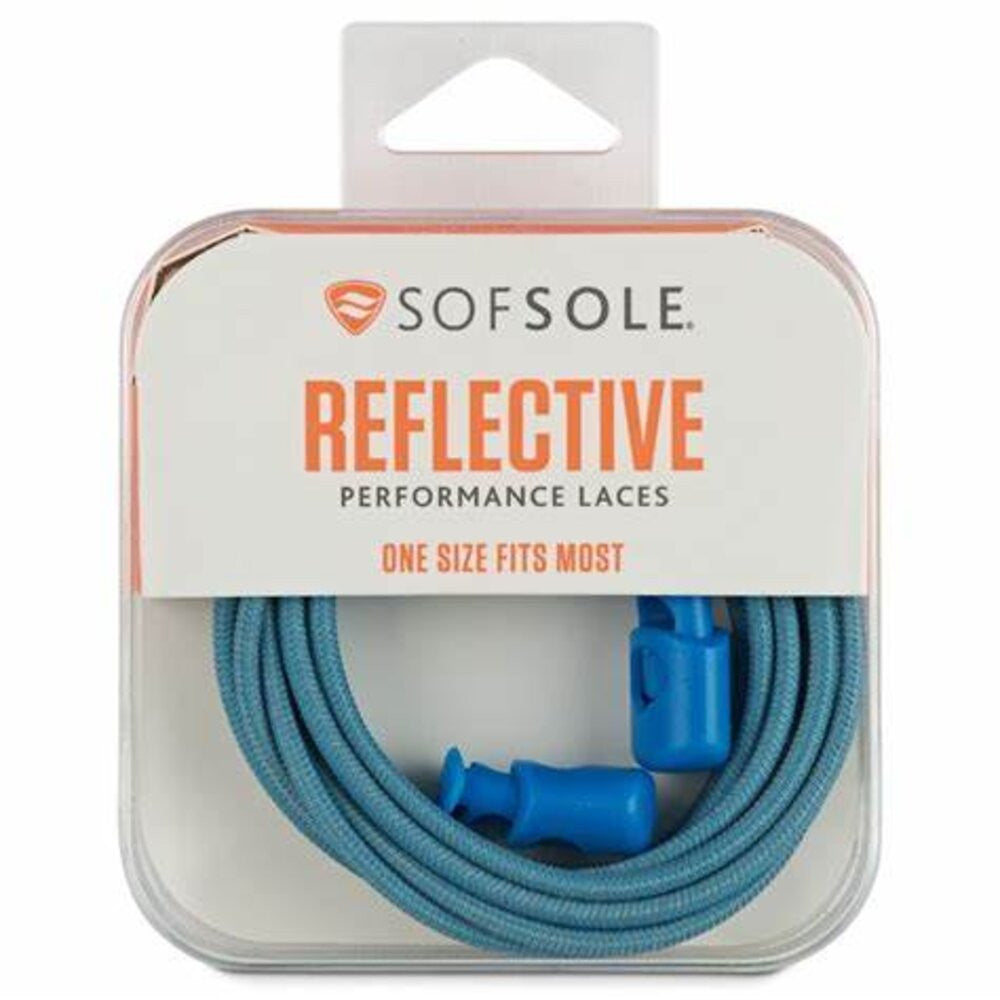 Sof Sole Reflective Performance Laces – 45" Aqua