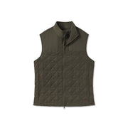 Southern Marsh Men's Lawrence Quilted Vest - Dark Olive