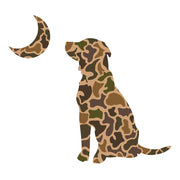 Local Boy Dog & Moon Decal - Old School Camo