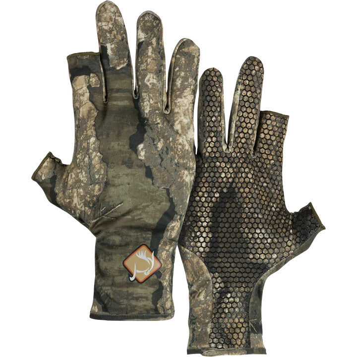 Ol' Tom Performance Stretch-Fit Turkey Gloves - Realtree Timber