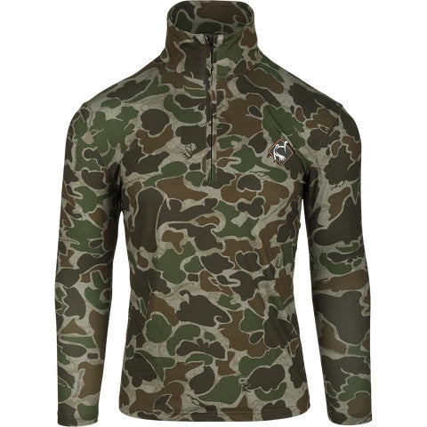 Drake Ol' Tom Performance 1/4 Zip - Old School Green