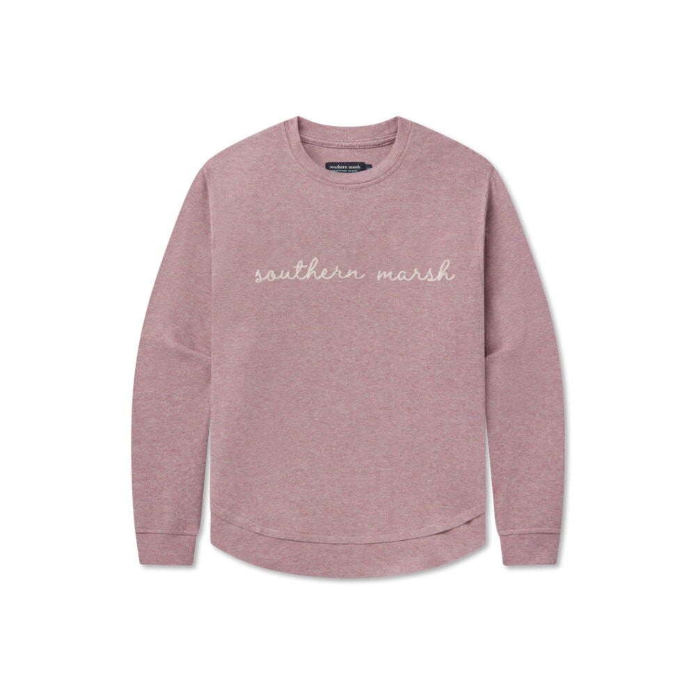 Southern Marsh Women's Terra Textured Vintage Sweater - Camellia Terra
