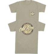 Old Row Duck Camo Circle Logo Tee - Sandstone