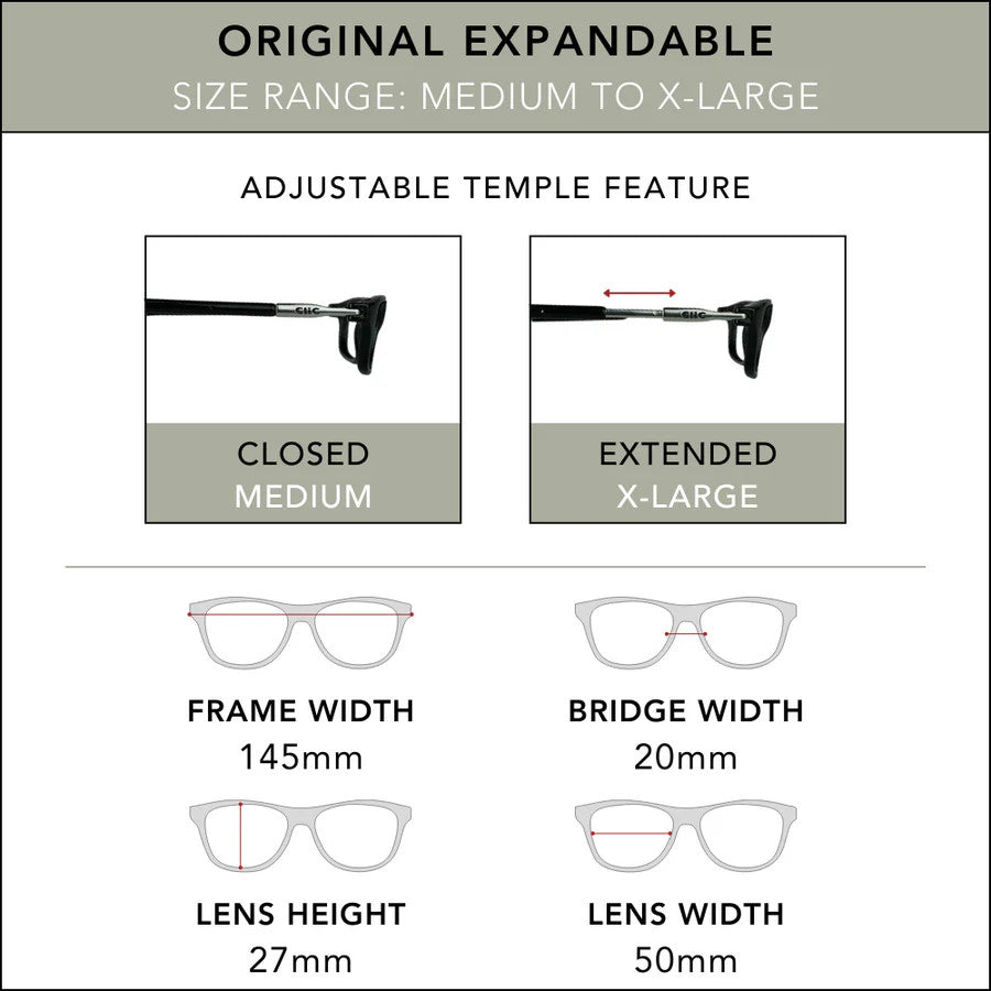 Clic Expandable Reader Black