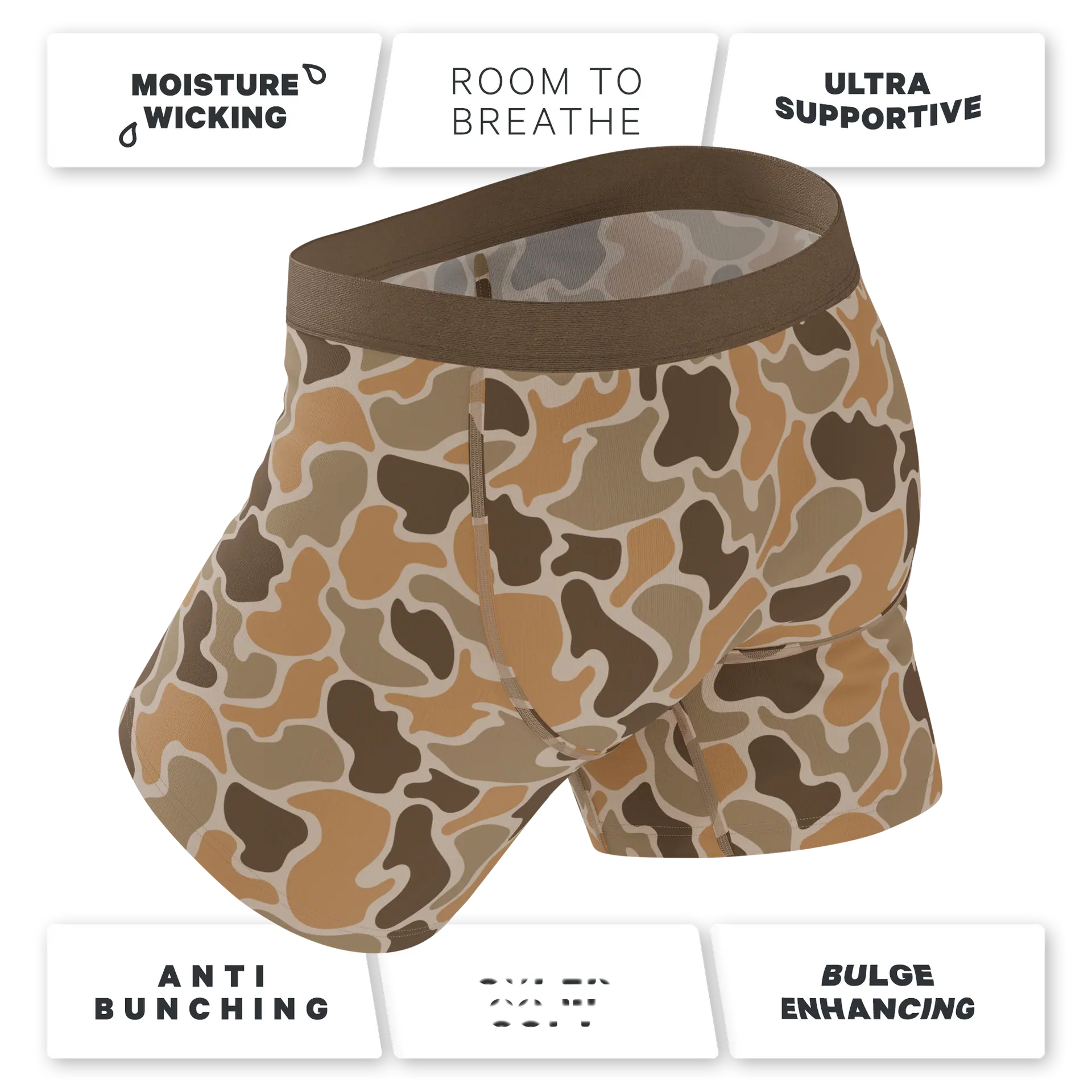 Shinesty Men's The Out Of Sight Ball Hammock Pouch Underwear With Fly