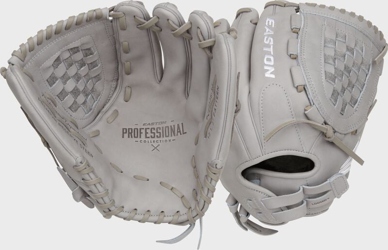 Easton Professional Collection Color Splash 12.5" Fastpitch Glove - Grey - Right Hand Throw