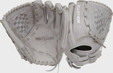 Easton Professional Collection Color Splash 12.5" Fastpitch Glove - Grey - Right Hand Throw
