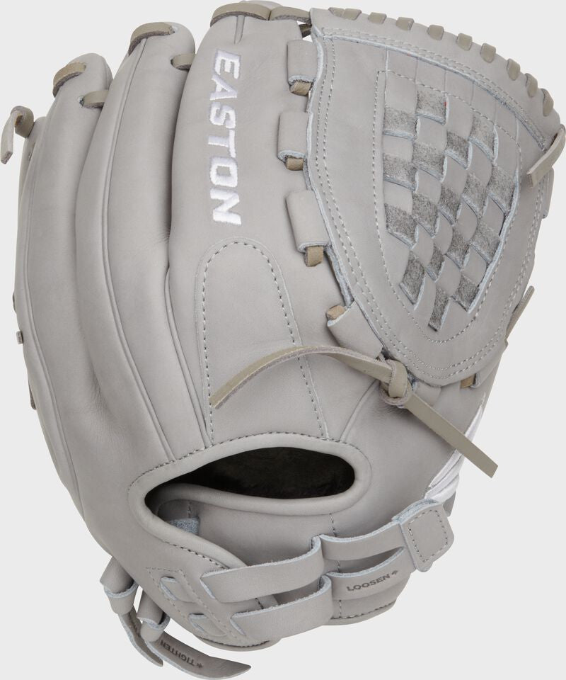 Easton Professional Collection Color Splash 12.5" Fastpitch Glove - Grey - Right Hand Throw